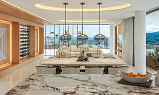 Villa de lujo de diseño con vistas panorámicas al mar en venta en un exclusivo resort de golf cerrado en Marbella - Benahavís 799038 