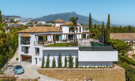Villa de lujo en estilo arquitectónico mediterráneo contemporáneo en venta en una urbanización cerrada en Marbella - Benahavís 799094