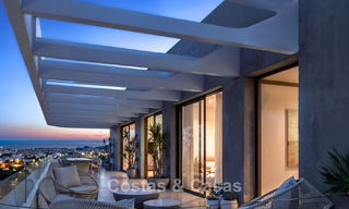 ¡Lanzamiento! Modernos apartamentos de obra nueva con vistas al mar en venta en el centro de Estepona 799528 