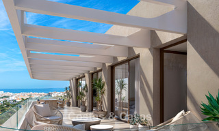 ¡Lanzamiento! Modernos apartamentos de obra nueva con vistas al mar en venta en el centro de Estepona 799533 