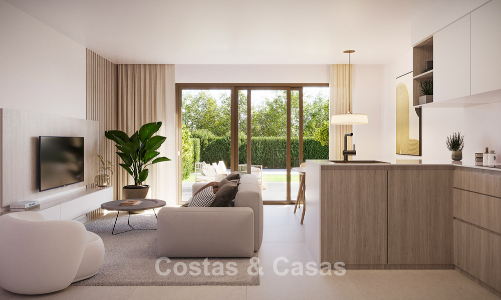 ¡Lanzamiento! Modernos apartamentos de obra nueva con vistas al mar en venta en el centro de Estepona 799547