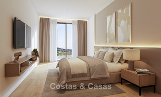 Viviendas de obra nueva con vistas al mar y a la montaña en venta en un complejo estilo resort en Fuengirola, Costa del Sol 799587 