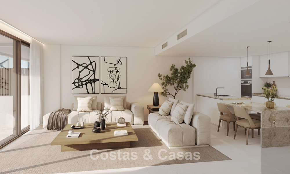 Viviendas de obra nueva con vistas al mar y a la montaña en venta en un complejo estilo resort en Fuengirola, Costa del Sol 799589