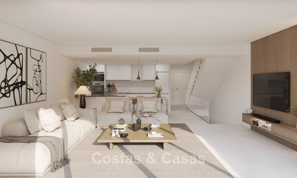 Viviendas de obra nueva con vistas al mar y a la montaña en venta en un complejo estilo resort en Fuengirola, Costa del Sol 799590