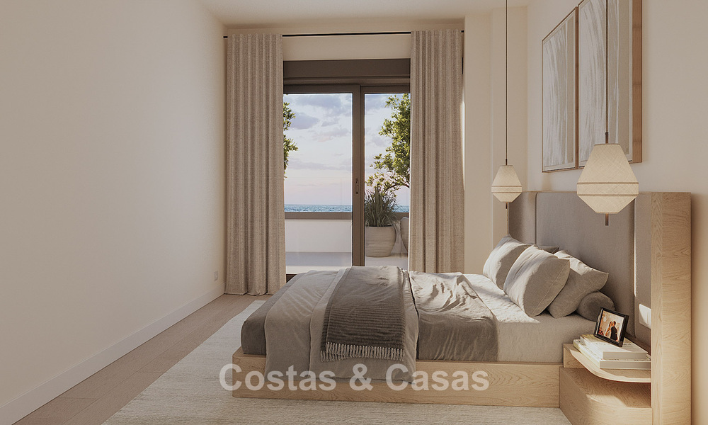 ¡Lanzamiento! Apartamentos y adosadas en primera línea de playa con vistas al mar en venta cerca de Sotogrande, Costa del Sol 799733