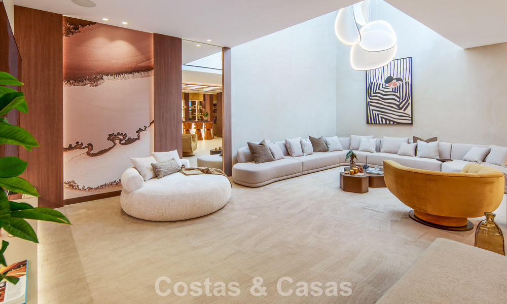 Villa contemporánea de diseño con vistas panorámicas en venta en el Valle del Golf de Nueva Andalucía, Marbella 800091