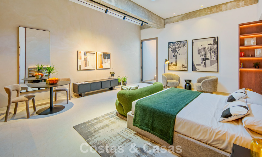 Villa contemporánea de diseño con vistas panorámicas en venta en el Valle del Golf de Nueva Andalucía, Marbella 800120