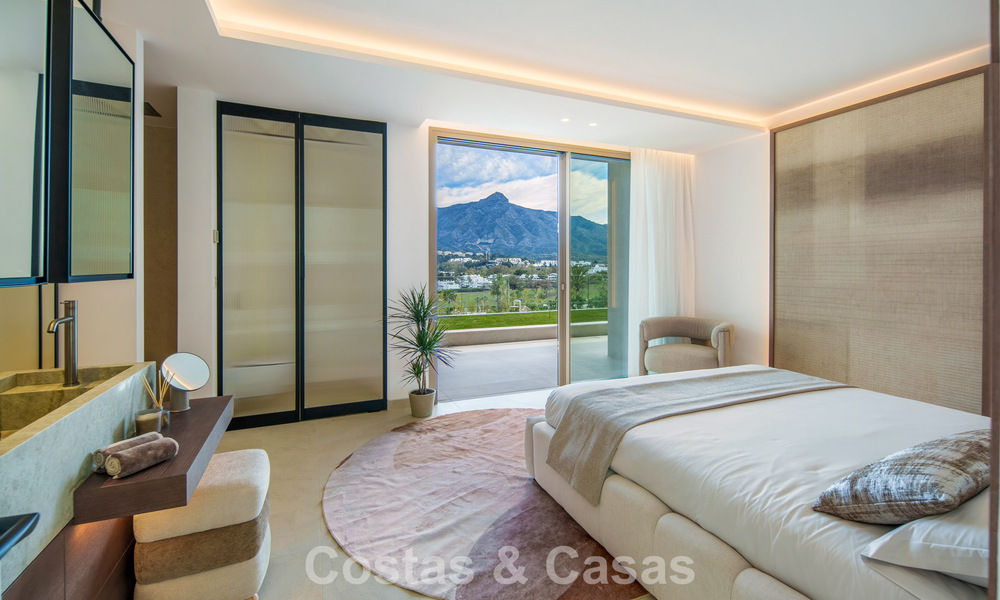 Villa contemporánea de diseño con vistas panorámicas en venta en el Valle del Golf de Nueva Andalucía, Marbella 800151