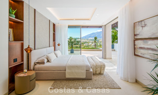 Villa contemporánea de diseño con vistas panorámicas en venta en el Valle del Golf de Nueva Andalucía, Marbella 800164 