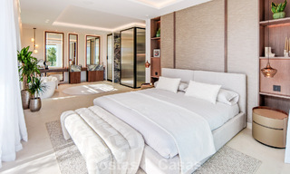 Villa contemporánea de diseño con vistas panorámicas en venta en el Valle del Golf de Nueva Andalucía, Marbella 800165 
