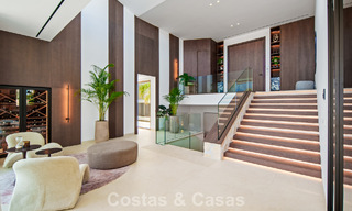 Villa contemporánea de diseño con vistas panorámicas en venta en el Valle del Golf de Nueva Andalucía, Marbella 800175 