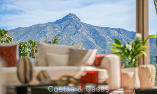 Villa contemporánea de diseño con vistas panorámicas en venta en el Valle del Golf de Nueva Andalucía, Marbella 800183 