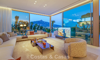 Villa contemporánea de diseño con vistas panorámicas en venta en el Valle del Golf de Nueva Andalucía, Marbella 800186 