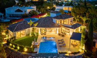 Moderna villa de lujo mediterránea en venta en una urbanización cerrada en Marbella - Benahavís 800497 
