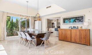 Amplia villa de estilo arquitectónico español moderno con impresionantes vistas al mar en venta en Manilva, Costa del Sol 800641 