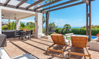 Amplia villa de estilo arquitectónico español moderno con impresionantes vistas al mar en venta en Manilva, Costa del Sol 800651 