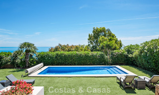 Amplia villa de estilo arquitectónico español moderno con impresionantes vistas al mar en venta en Manilva, Costa del Sol 800661 