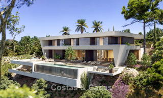Villa de lujo de última generación en venta en las tranquilas colinas de Marbella - Benahavís con vistas al valle verde y al mar 800724 