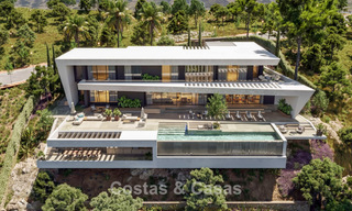 Villa de lujo de última generación en venta en las tranquilas colinas de Marbella - Benahavís con vistas al valle verde y al mar 800726 