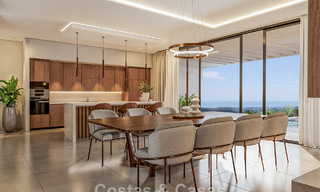 Villa de lujo de última generación en venta en las tranquilas colinas de Marbella - Benahavís con vistas al valle verde y al mar 800728 