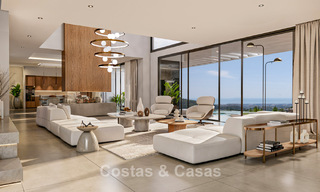 Villa de lujo de última generación en venta en las tranquilas colinas de Marbella - Benahavís con vistas al valle verde y al mar 800729 