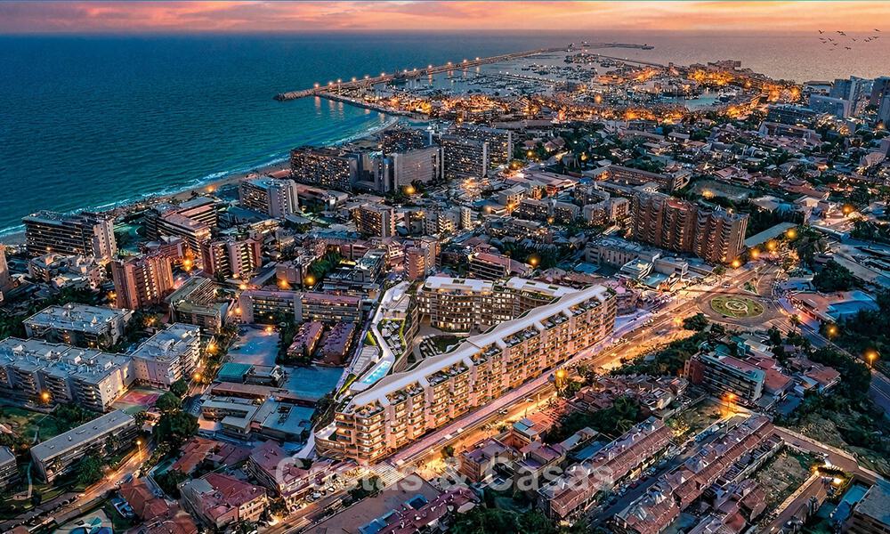 Apartamentos modernos con amplias terrazas y vistas al mar en venta en Torremolinos cerca La Cariheula, Málaga, Costa del Sol 801242