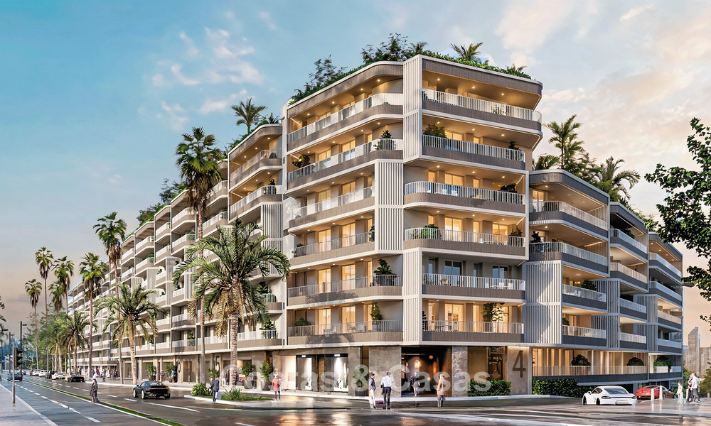 Apartamentos modernos con amplias terrazas y vistas al mar en venta en Torremolinos cerca La Cariheula, Málaga, Costa del Sol 801244
