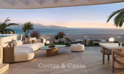 Apartamentos modernos con amplias terrazas y vistas al mar en venta en Torremolinos cerca La Cariheula, Málaga, Costa del Sol 801247