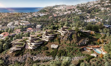 Innovadoras viviendas de obra nueva con vistas panorámicas al mar en venta en Benalmádena, Costa del Sol 801467