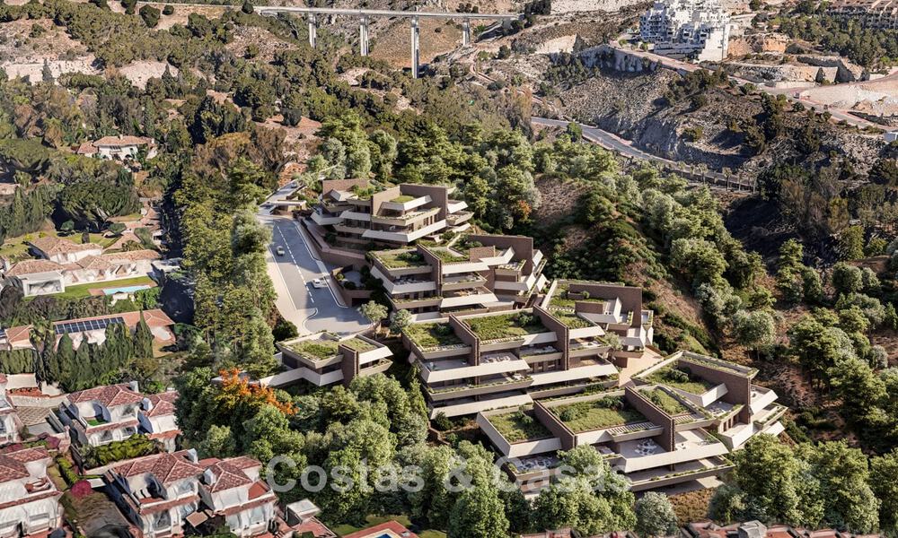 Innovadoras viviendas de obra nueva con vistas panorámicas al mar en venta en Benalmádena, Costa del Sol 801468