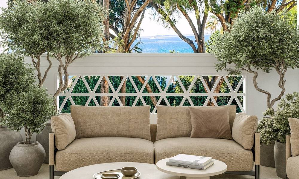 Apartamento de lujo reformado con vistas al mar en venta en Playas del Duque, Puerto Banús, Marbella 801655