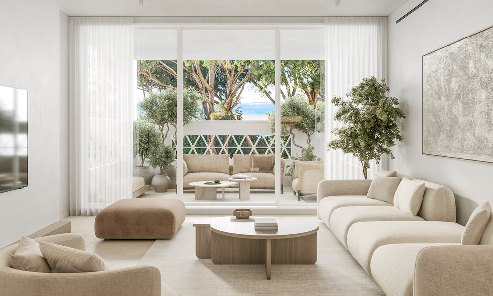Apartamento de lujo reformado con vistas al mar en venta en Playas del Duque, Puerto Banús, Marbella 801656