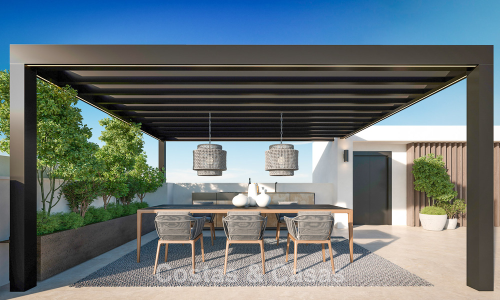 3 villas de lujo nuevas en venta a poca distancia de la playa y de todos los servicios en San Pedro, Marbella 801615