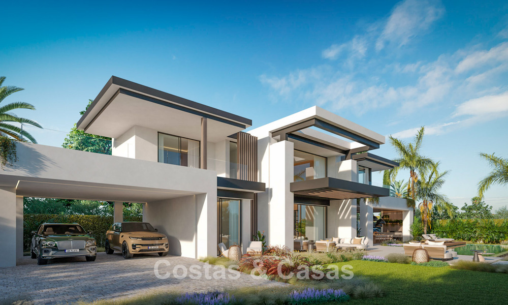 3 villas de lujo nuevas en venta a poca distancia de la playa y de todos los servicios en San Pedro, Marbella 801619