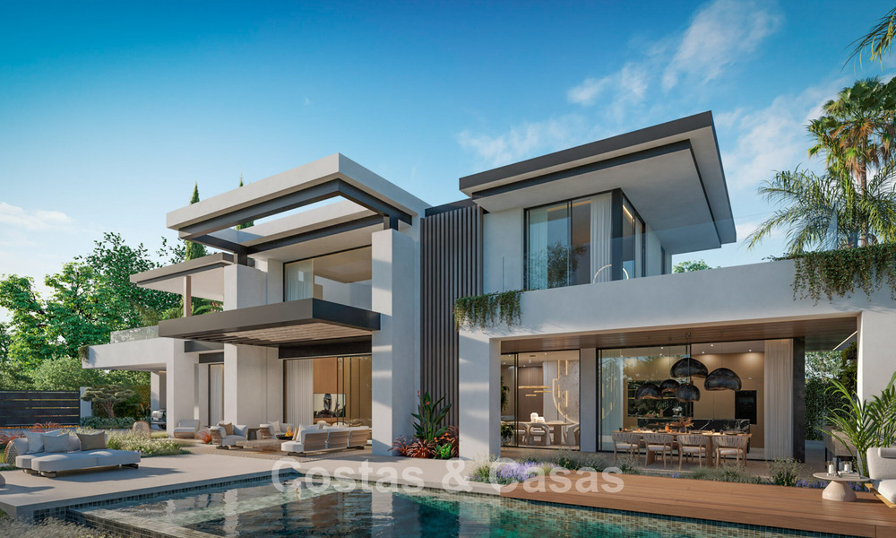 3 villas de lujo nuevas en venta a poca distancia de la playa y de todos los servicios en San Pedro, Marbella 801620