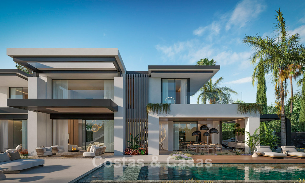 3 villas de lujo nuevas en venta a poca distancia de la playa y de todos los servicios en San Pedro, Marbella 801623