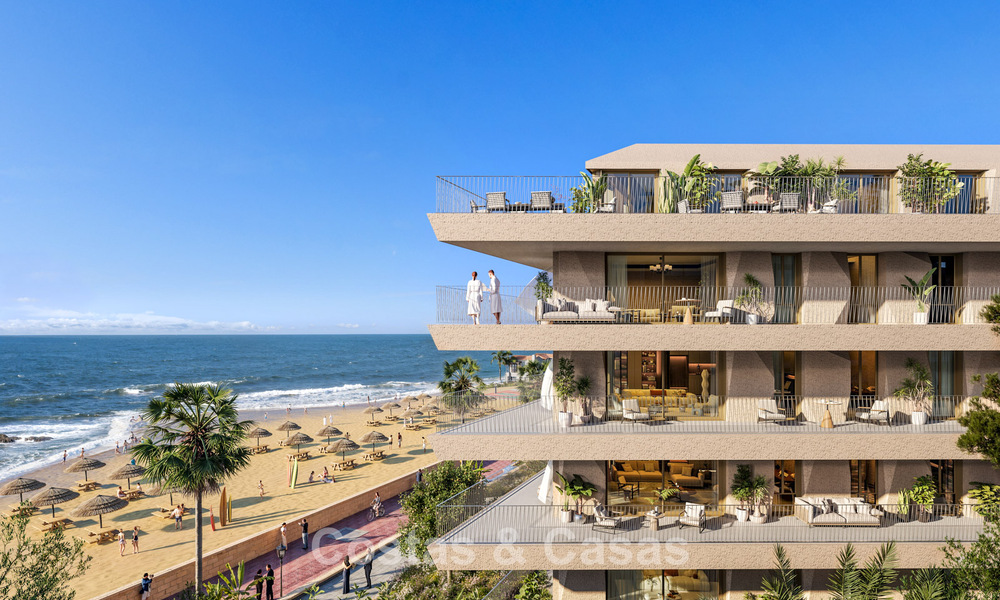Nuevos apartamentos boutique en venta en un complejo de primera línea de playa en La Duquesa, Manilva, Costa del Sol 801604