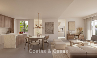 Villa moderna pareada en venta a poca distancia de la playa en Elviria, Marbella 801848 