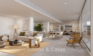 Villa moderna pareada en venta a poca distancia de la playa en Elviria, Marbella 801850 