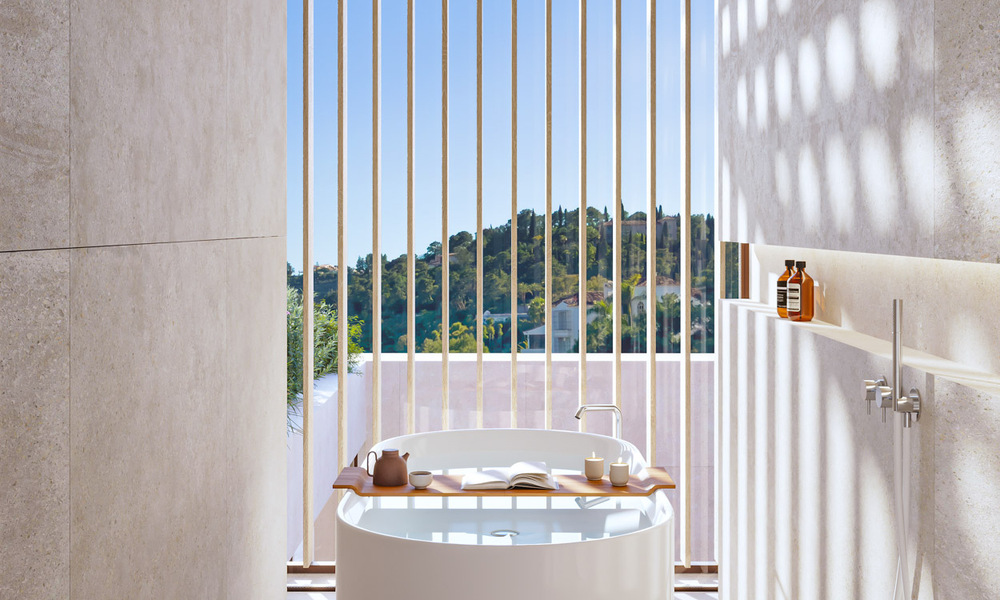 Villa de lujo moderna y elegante en venta en la prestigiosa urbanización de El Madroñal en Benahavís - Marbella 801860