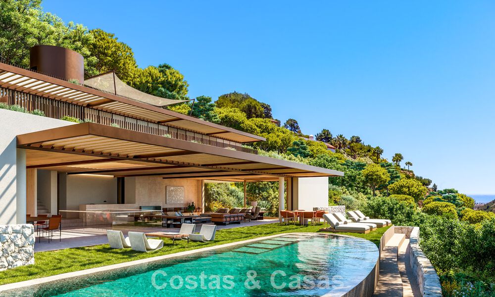 Villa de lujo moderna y elegante en venta en la prestigiosa urbanización de El Madroñal en Benahavís - Marbella 801862