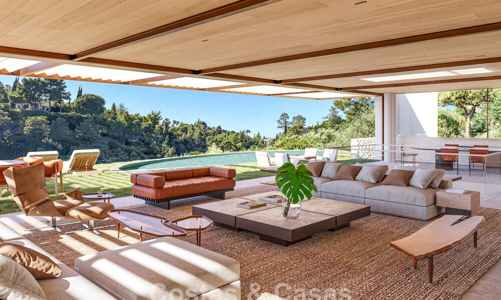 Villa de lujo moderna y elegante en venta en la prestigiosa urbanización de El Madroñal en Benahavís - Marbella 801865