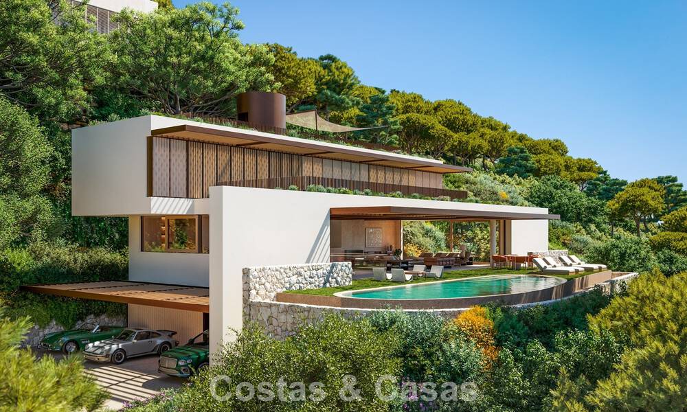 Villa de lujo moderna y elegante en venta en la prestigiosa urbanización de El Madroñal en Benahavís - Marbella 801869