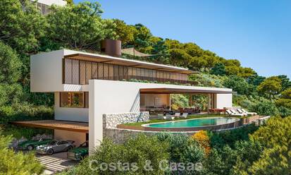 Villa de lujo moderna y elegante en venta en la prestigiosa urbanización de El Madroñal en Benahavís - Marbella 801869