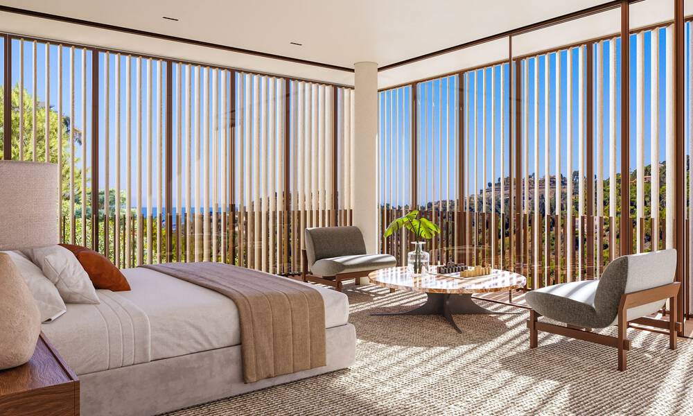 Villa de diseño de vanguardia con vistas panorámicas al mar en venta en El Madroñal, Marbella - Benahavís 801873