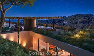 Villa de diseño de vanguardia con vistas panorámicas al mar en venta en El Madroñal, Marbella - Benahavís 801879 