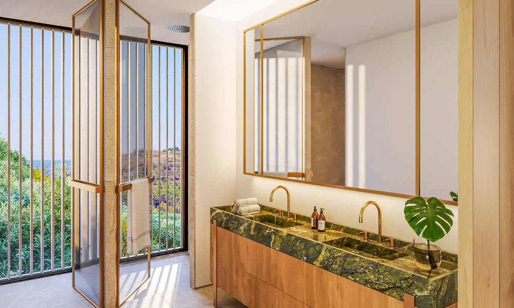 Villa de diseño de vanguardia con vistas panorámicas al mar en venta en El Madroñal, Marbella - Benahavís 801885