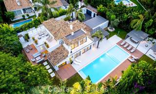 Villa moderna de lujo con piscina climatizada en venta en el Valle del Golf de Nueva Andalucía, Marbella 802006 