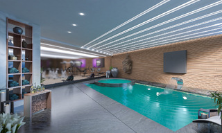 Apartamento moderno en esquina, situado en un exclusivo complejo boutique con vistas panorámicas al mar en La Calanova Golf, Mijas, Costa del Sol 802142 