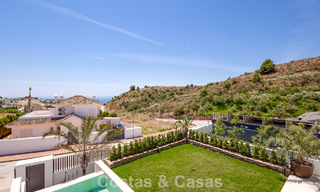 Villa de lujo contemporánea de nueva construcción con vistas al mar en venta en Mijas, Costa del Sol 802163 